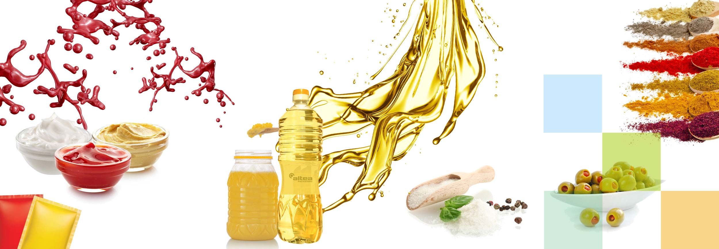 Emballage flexible, huiles et condiments